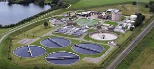 Municipal wastewater treatment plant where your tap water originates